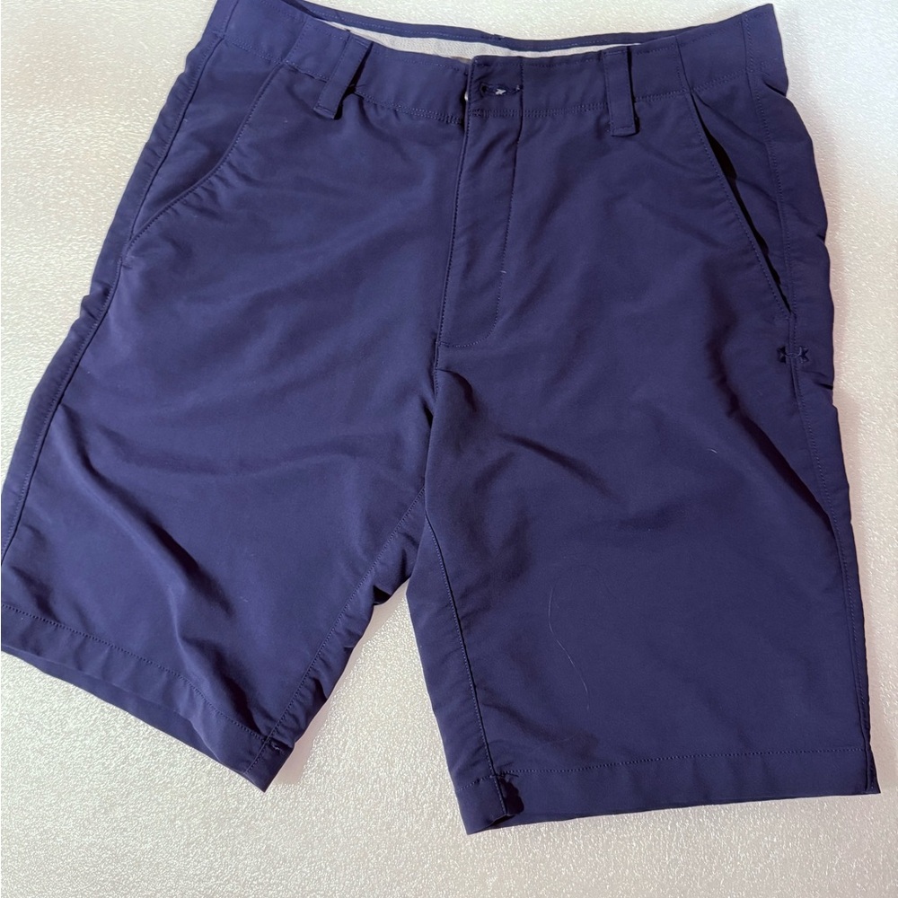 Under Armour Navy Men's Flat Front Shorts